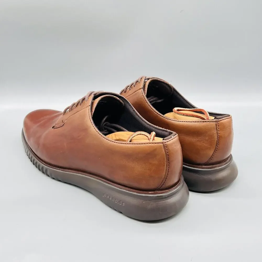 Cole Haan Shoes Mens 10.5 Brown Leather Grand OS Derby Oxford Dress Comfort